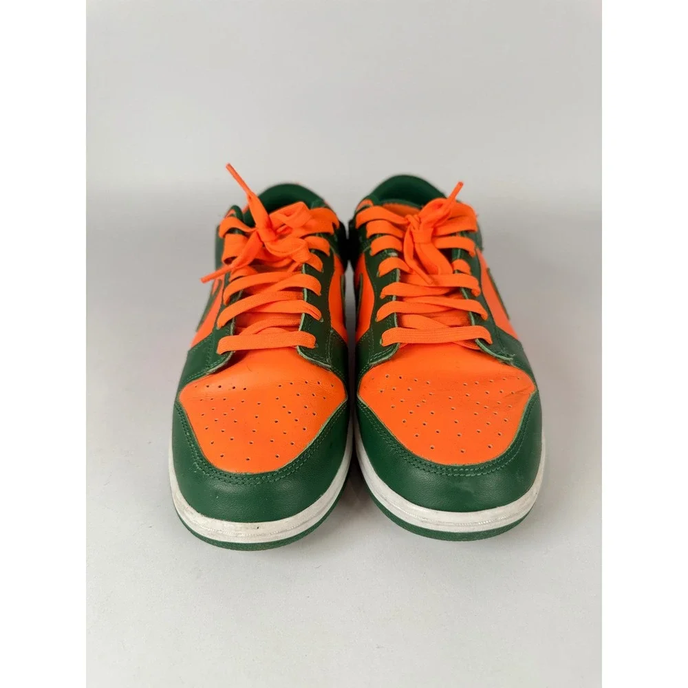 Nike Dunk Low Miami‎ Hurricanes Orange Green Sneakers DD1391-300 Mens